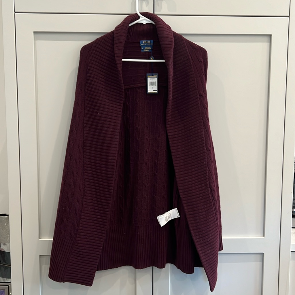 Polo By Ralph Lauren Women's Burgundy Sweater